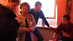 Horny Granny Gets Fucked By Multiple Guys At The Same Time