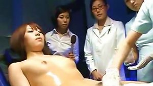 Japanese Medical Exam With Nude Female Patient