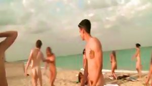Spring Break  On The Beach With Naked  And Fucking