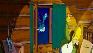 In A Log Cabin Out In The Woods, Marge And Homer Have A Night Of Passionate Sex