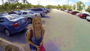 Blondes With Natural Tits Gets Her Shaved Pussy Nailed Outdoor