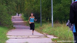 A Girl Out For A Jog Ends Up Going For A Ride On A Guy's Thick Cock