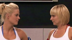 Determined Blondes Want To Win The Match At Any Cause