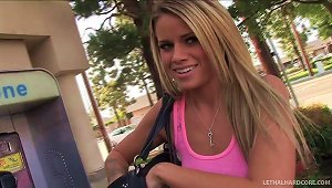 Seductive Shorts-clad Blonde With Small Tits Getting Her Pussy And Asshole Licked