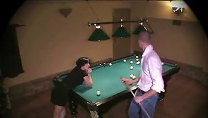 Billiard Table Must Have Something That Drives People Crazy And They Start Fucking