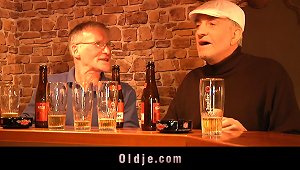Drinking At The Pub And Taking Two Old Dudes Home For A Fuck