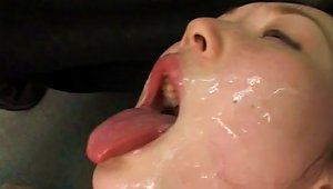 Asian Cutie Likes To Swallow