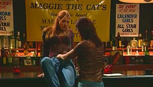 Tina Tyler And Mandi Frost Have Lesbian Sex In A Bar
