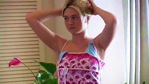 Alison Angel Shows Her Natural Tits And Asshole