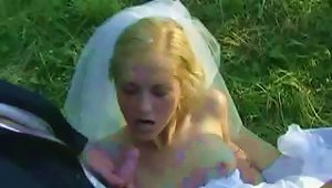 Bride In  Fuck After Wedding