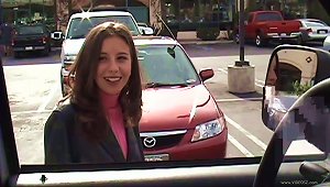 Kelly Kline Gives Head In A Car And Gets Banged Doggy Style