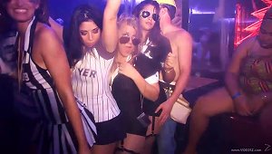Dainty Amateur In Sexy Panties And Socks With A Hot Ass Dancing Seductively At A Club As She Caresses Her Tits