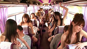 Seductive Japanese Teens Enjoy Fucking Hardcore In A Bus